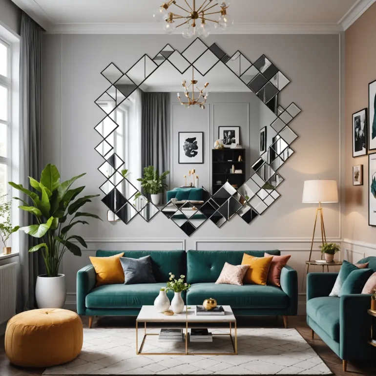 Зеркальные наклейки и квадраты: как преобразить интерьер без ремонта