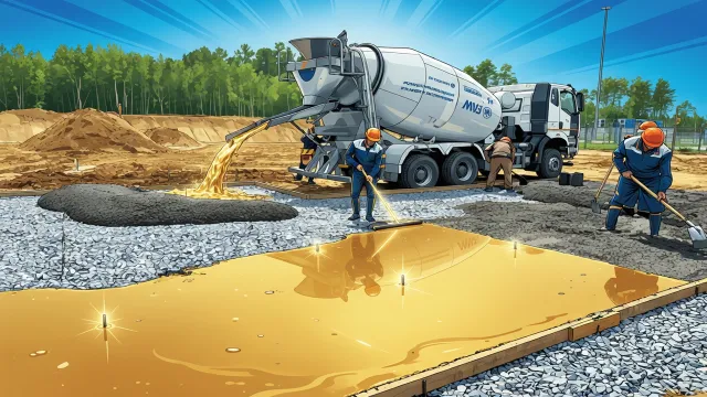 Газпром строит второй КСПГ в Свободном. Миллион кубов бетона!